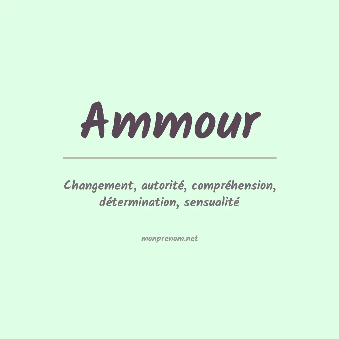 Signification du Prénom Ammour Signification du Prénom Ammour