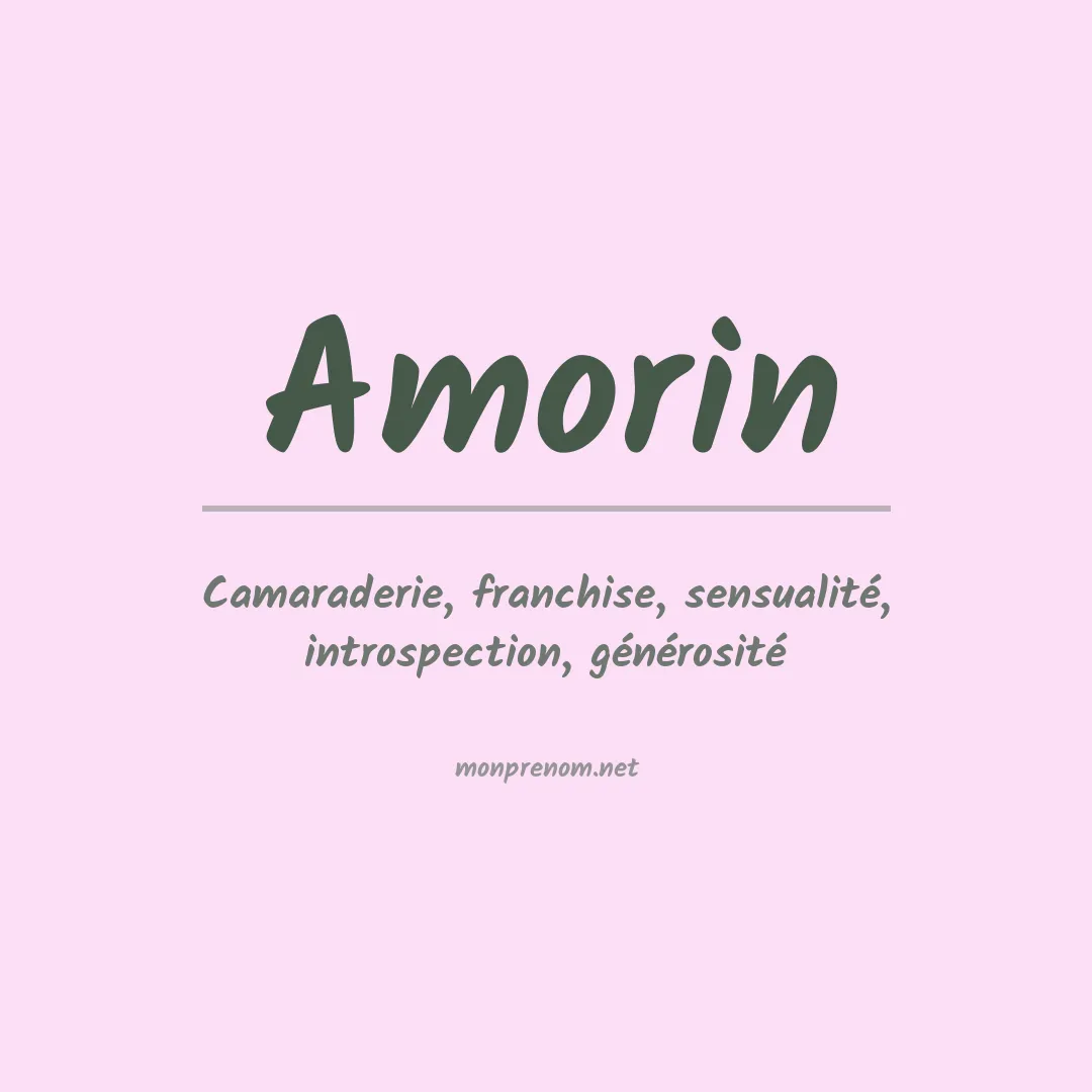 Signification du Prénom Amorin