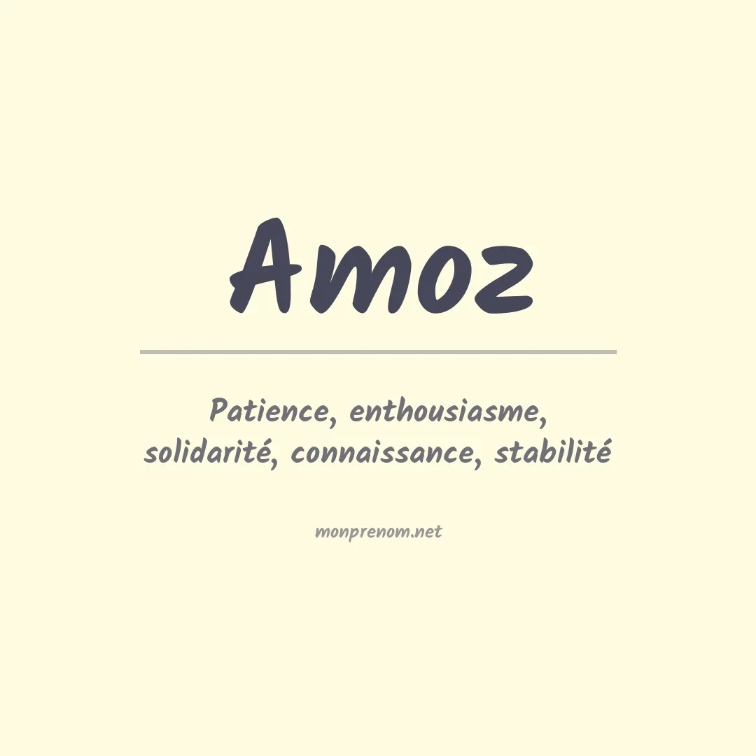 Signification du Prénom Amoz