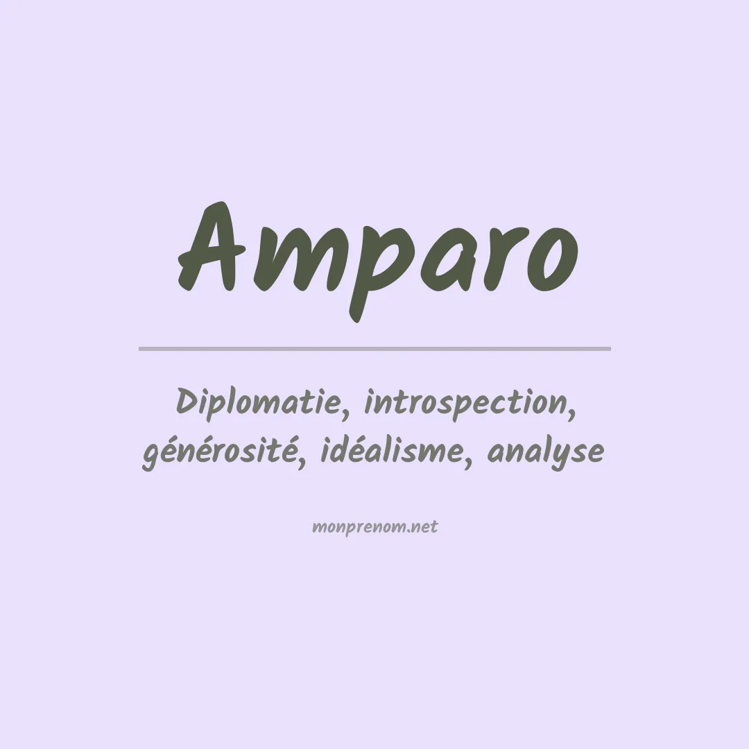 Signification du Prénom Amparo