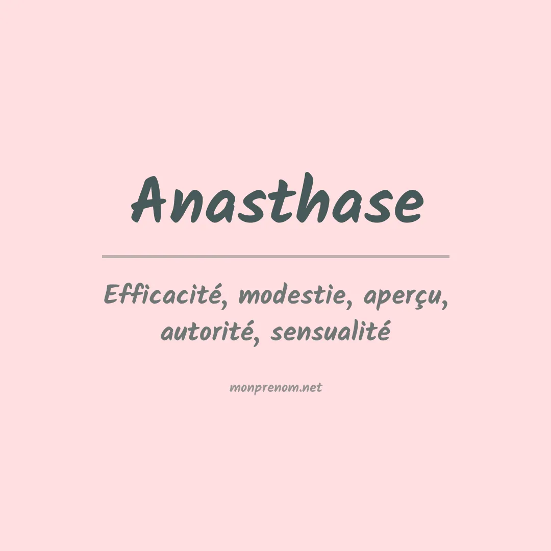 Signification du Prénom Anasthase Signification du Prénom Anasthase
