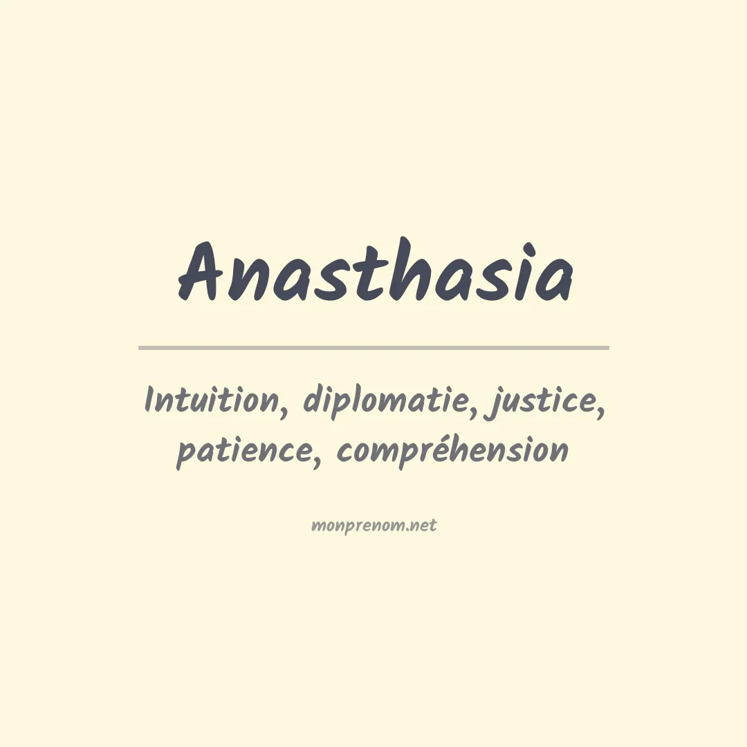 Signification du Prénom Anasthasia Signification du Prénom Anasthasia