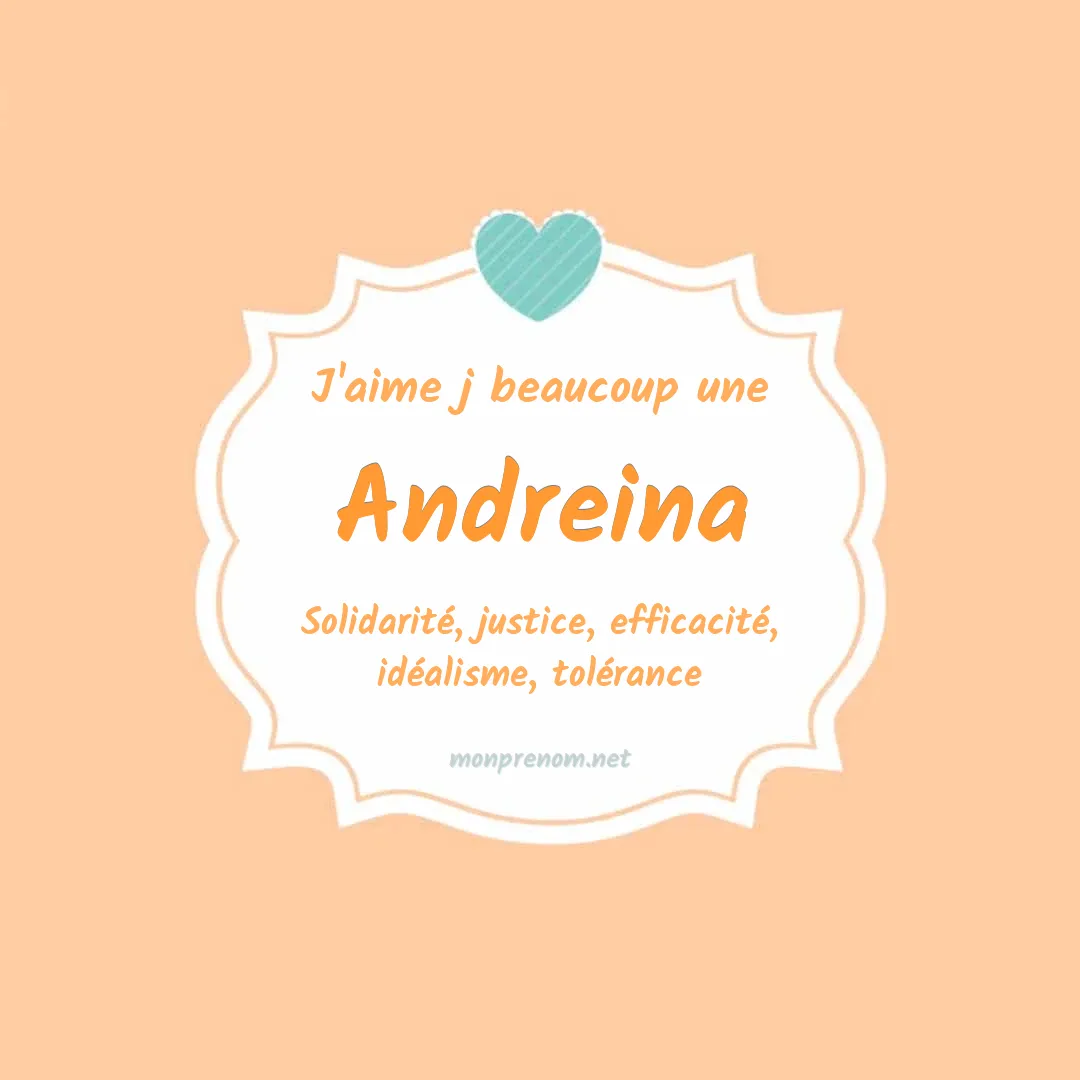 j'aime beaucoup Andreina
