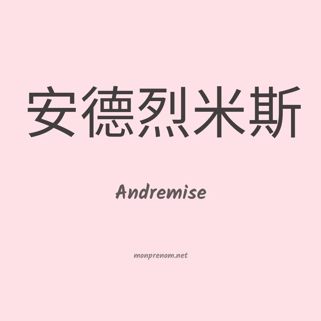 Andremise en chino