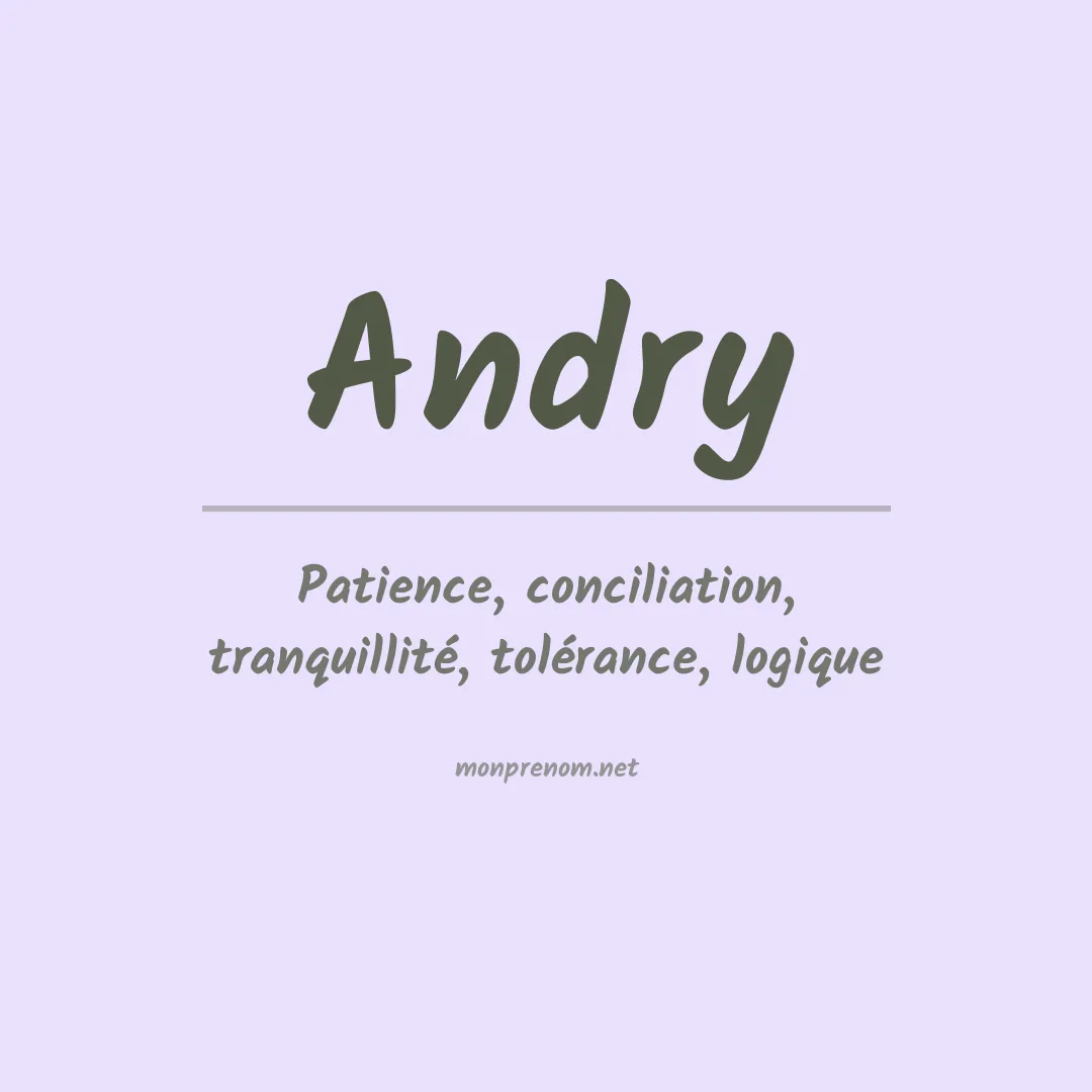 Signification du Prénom Andry