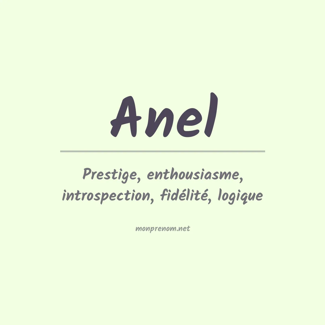 Signification du Prénom Anel Signification du Prénom Anel
