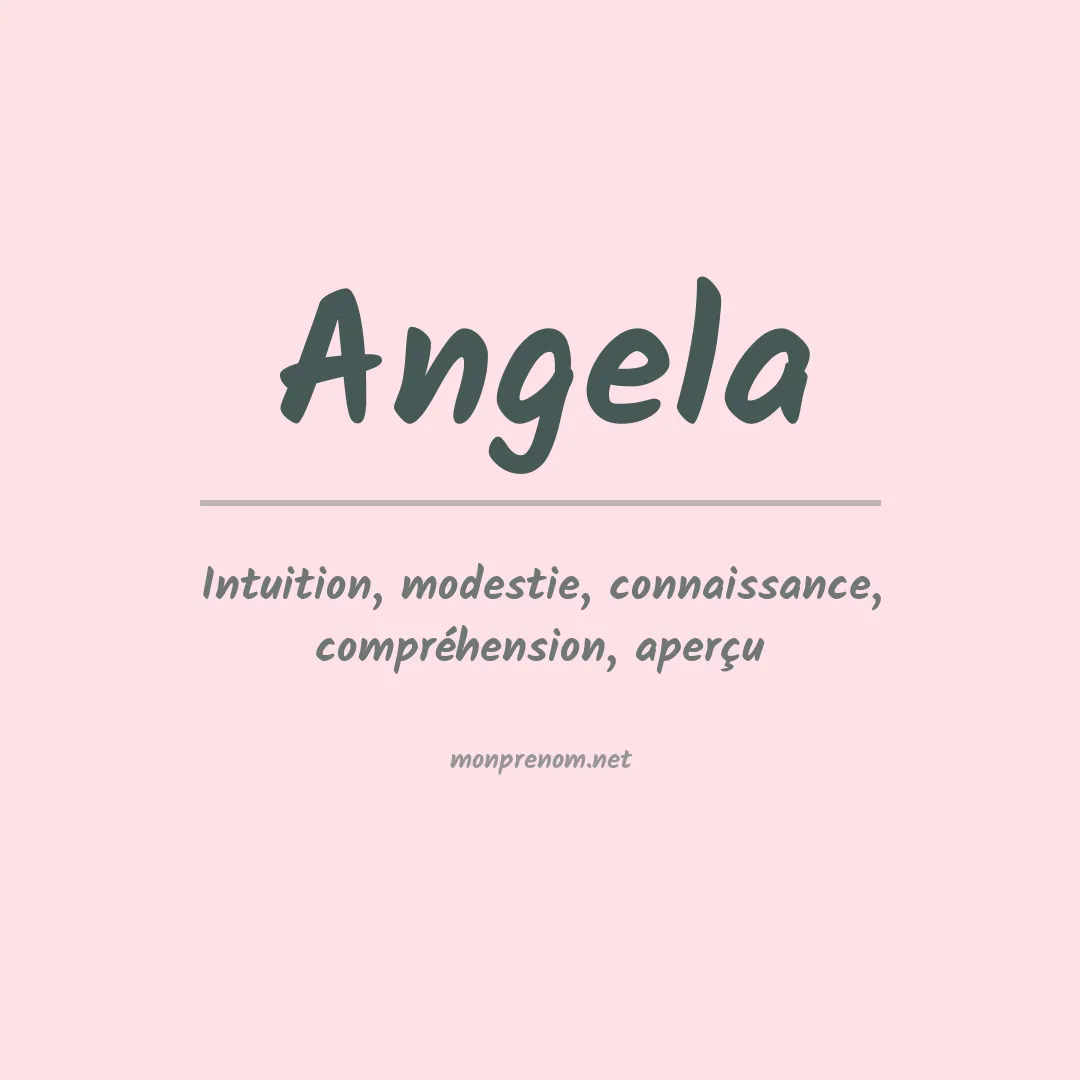 Signification du Prénom Angela