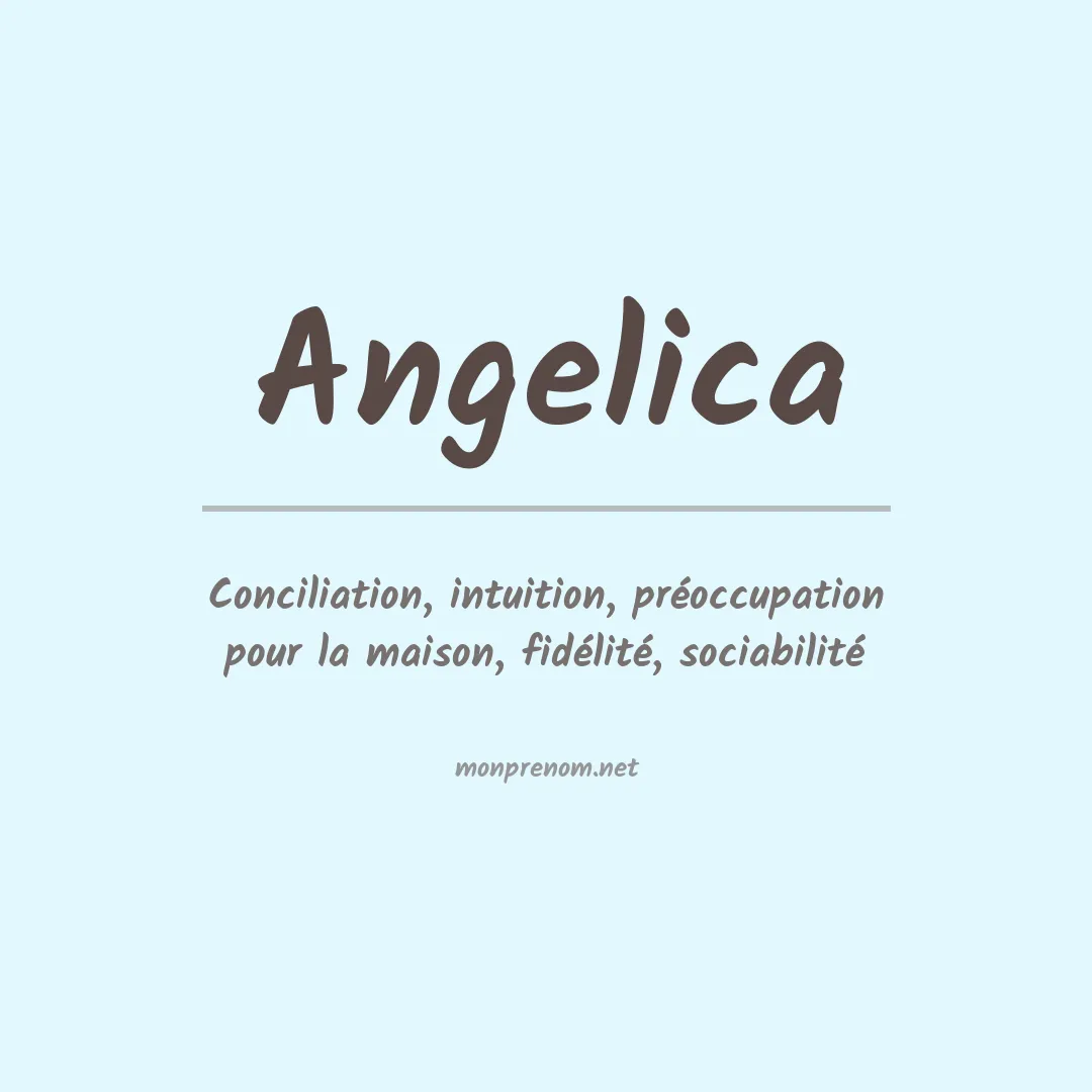 Signification du Prénom Angelica