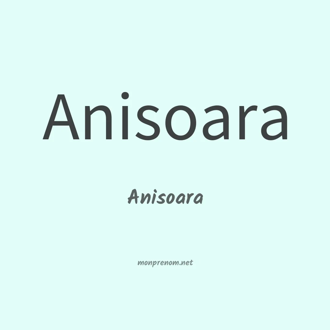 Anisoara en chino