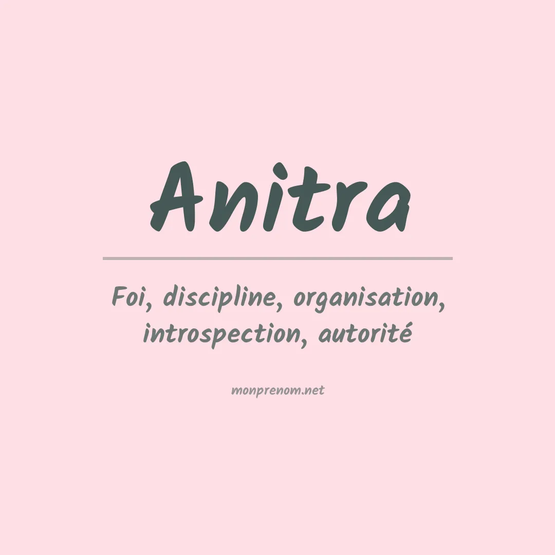 Signification du Prénom Anitra