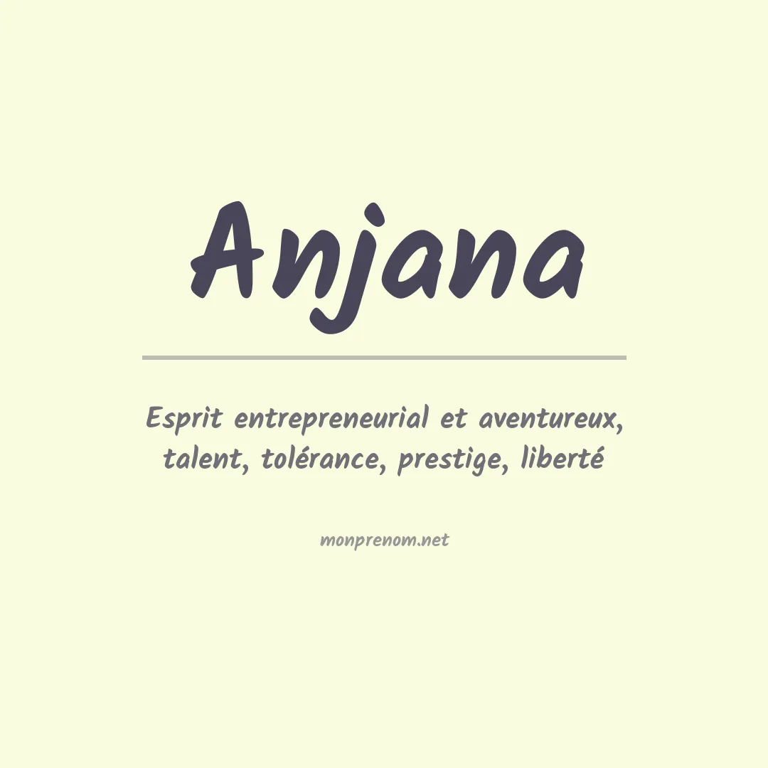 Signification du Prénom Anjana Signification du Prénom Anjana