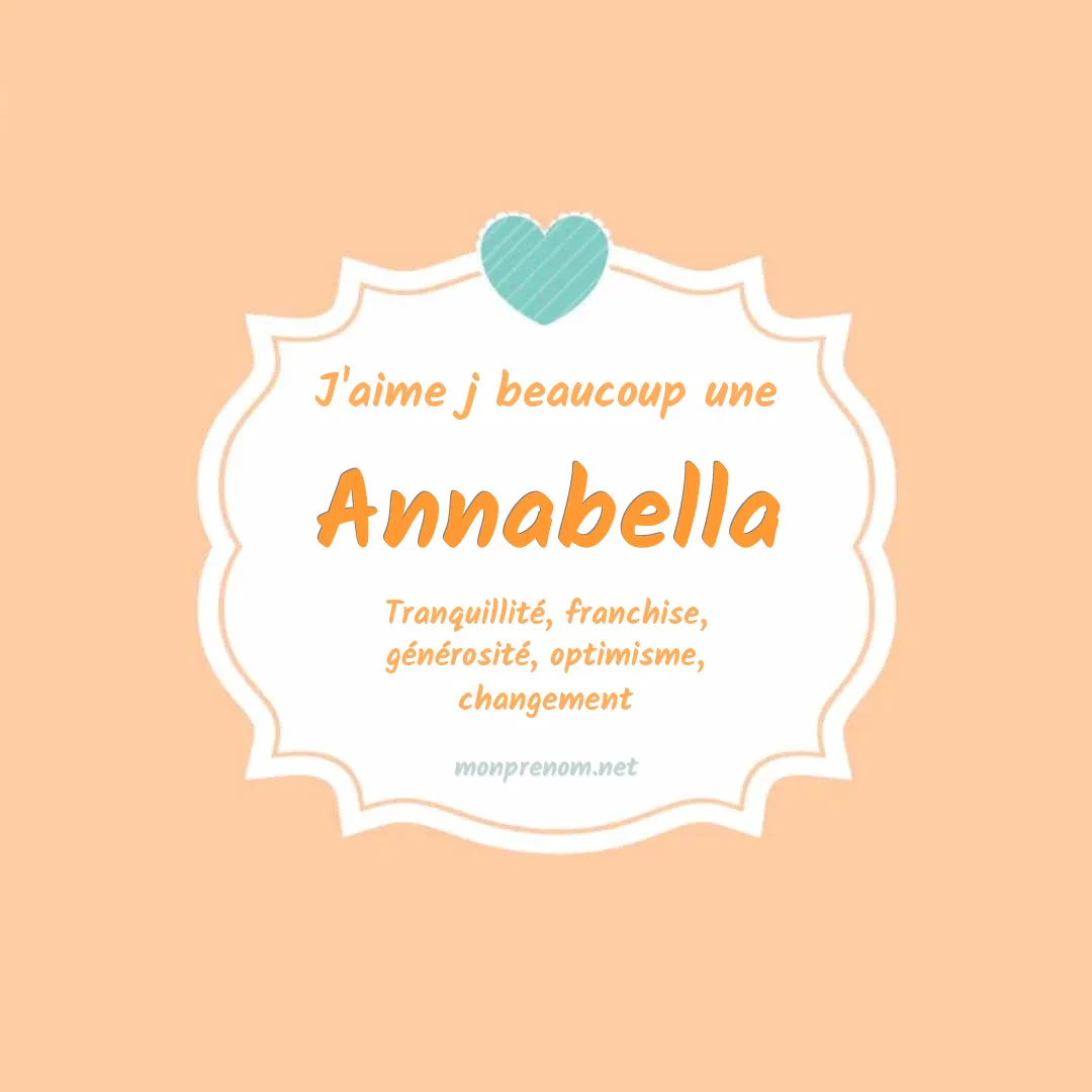 j'aime beaucoup Annabella