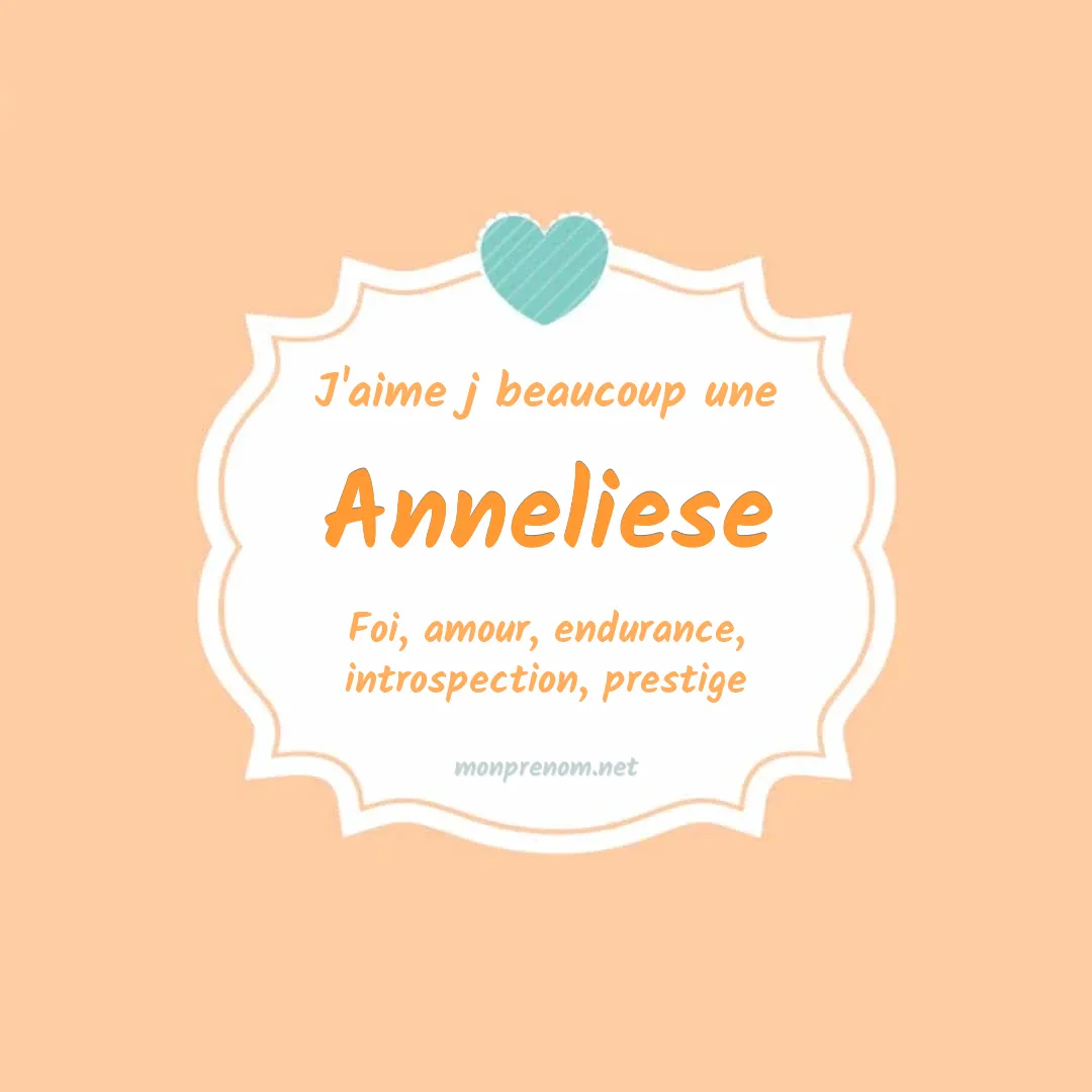 j'aime beaucoup Anneliese