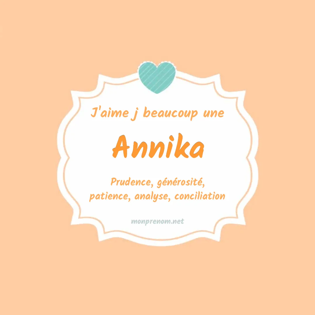 j'aime beaucoup Annika