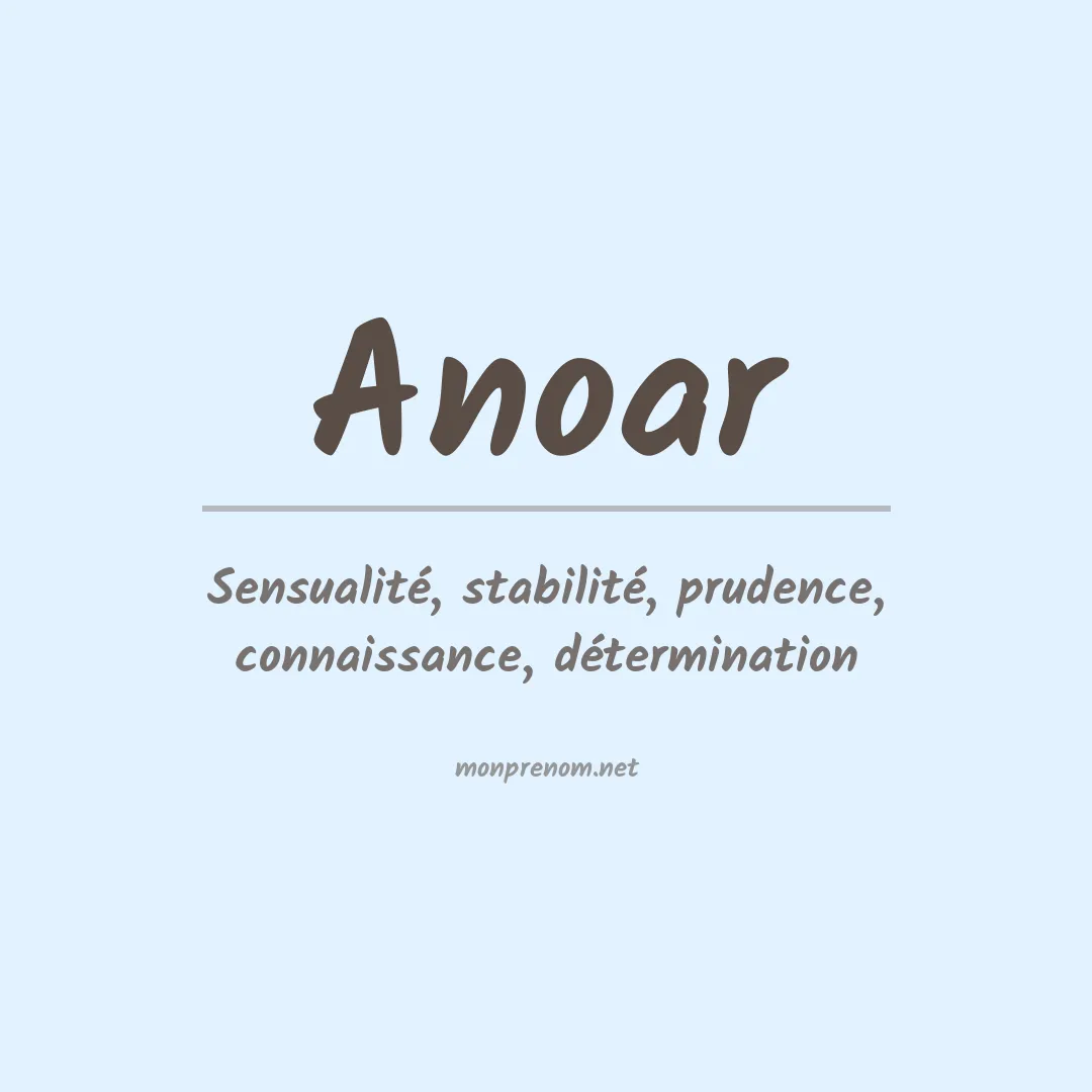 Signification du Prénom Anoar Signification du Prénom Anoar