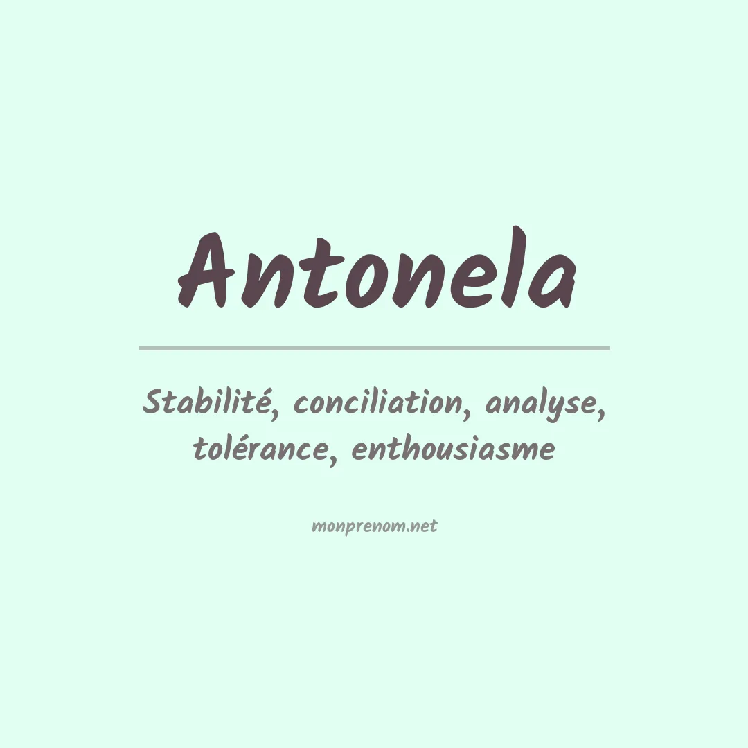 Signification du Prénom Antonela Signification du Prénom Antonela