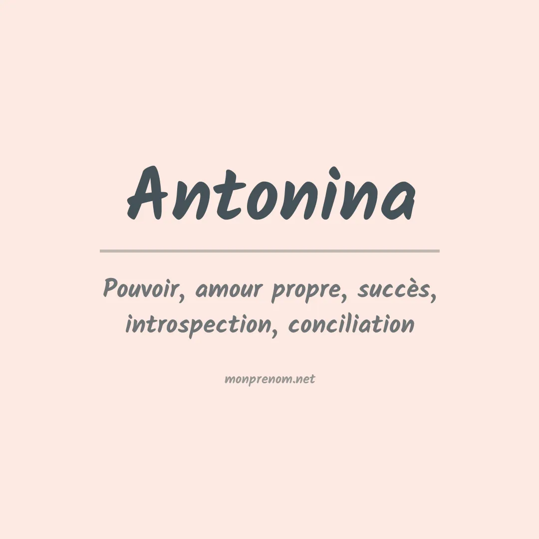 Signification du Prénom Antonina