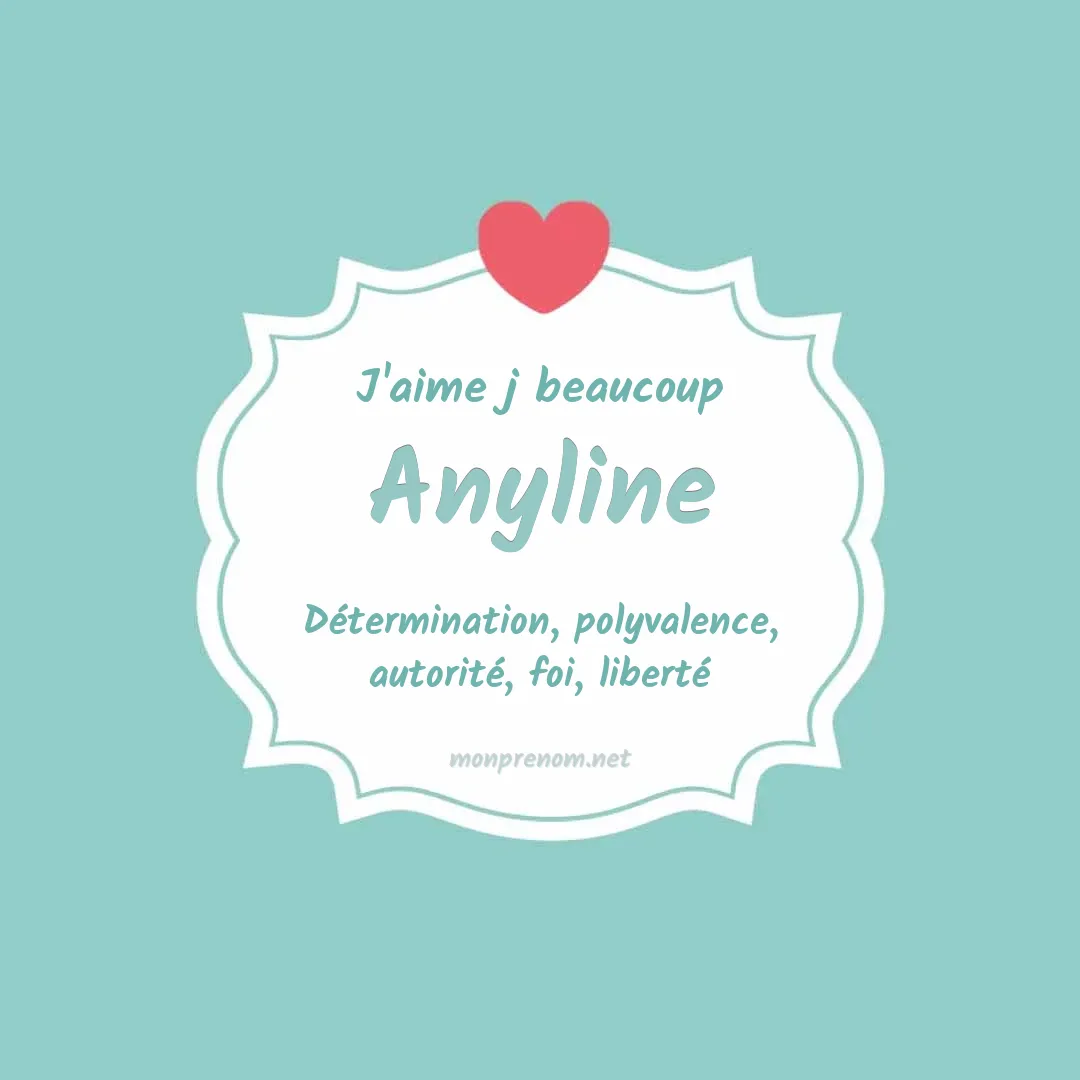 j'aime beaucoup Anyline