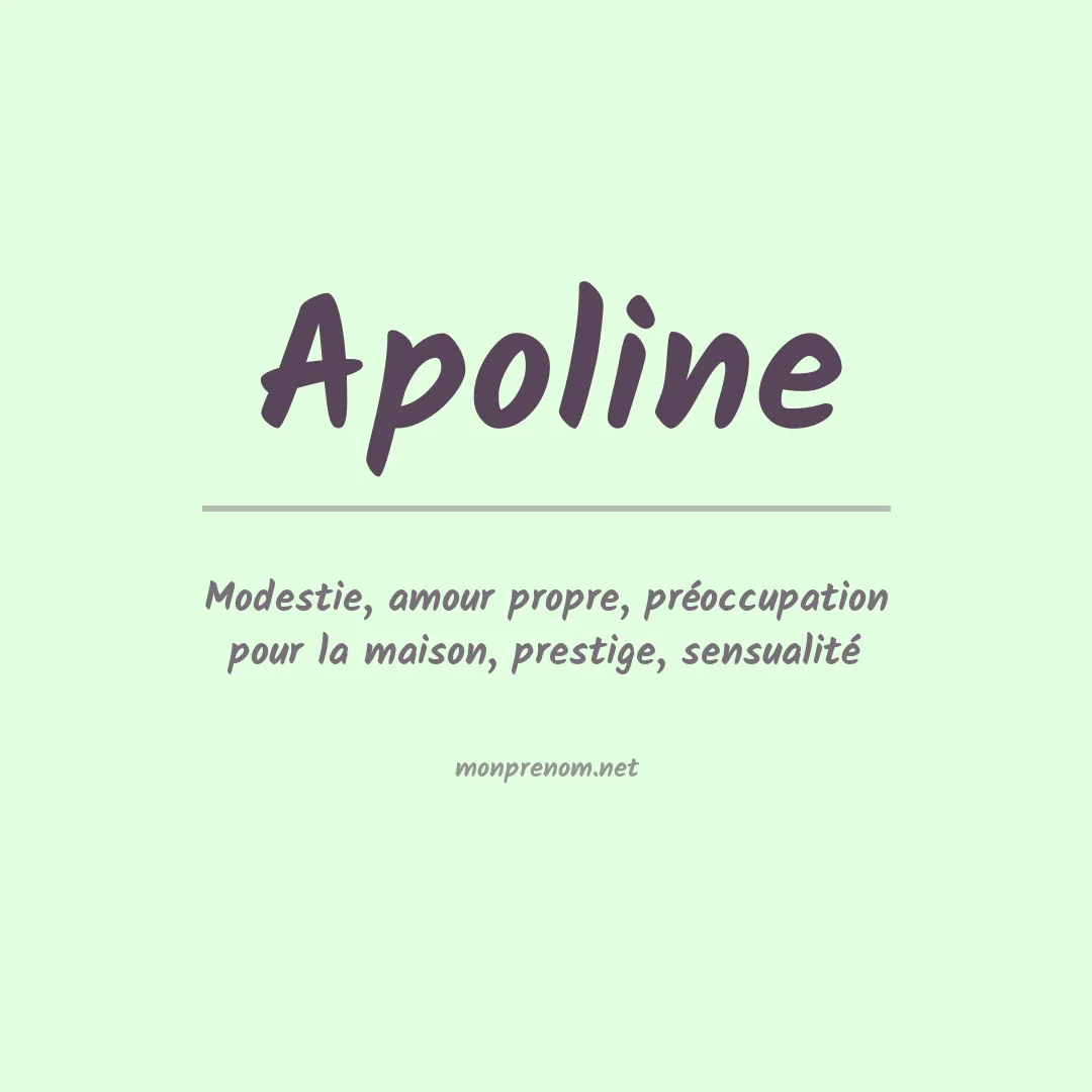 Signification du Prénom Apoline Signification du Prénom Apoline