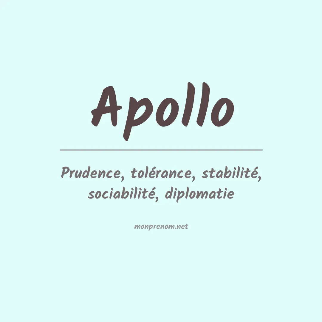 Signification du Prénom Apollo