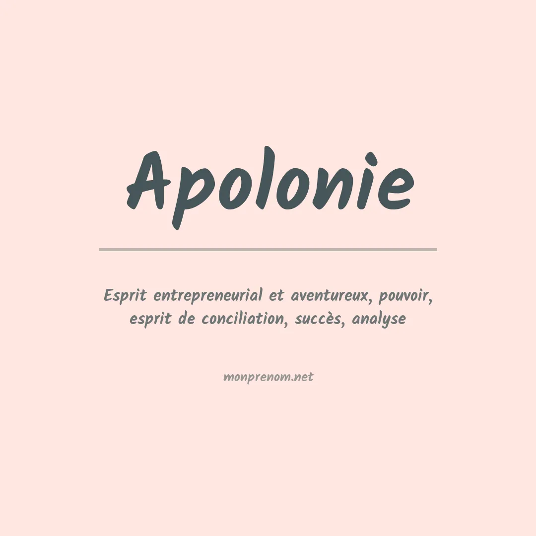 Signification du Prénom Apolonie Signification du Prénom Apolonie