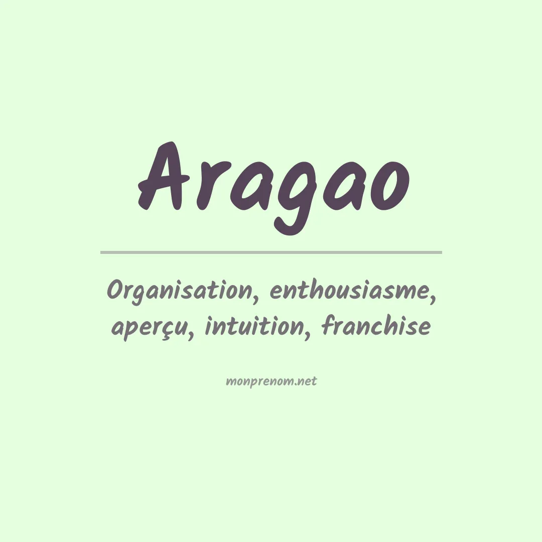 Signification du Prénom Aragao