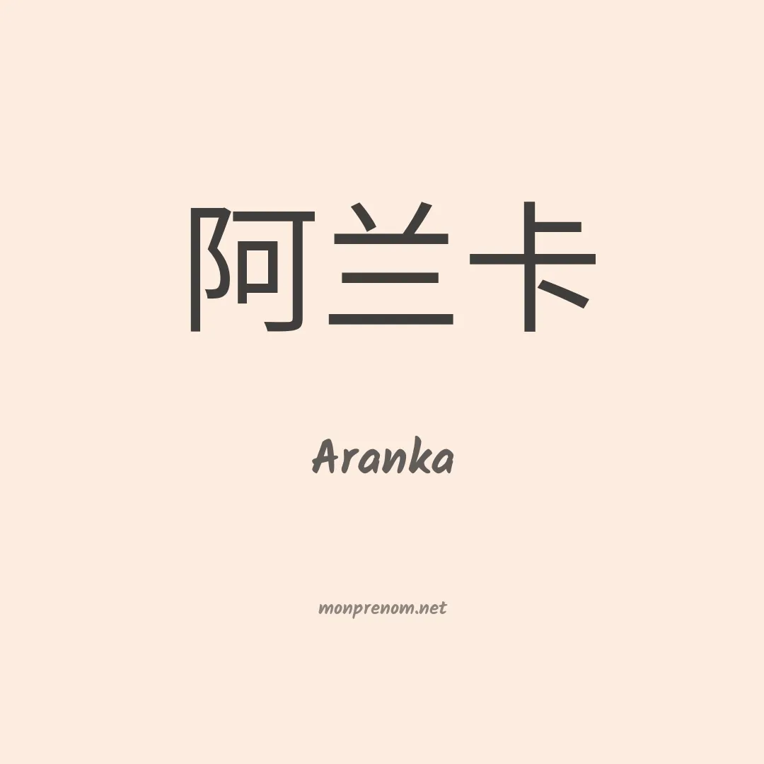 Aranka en chino