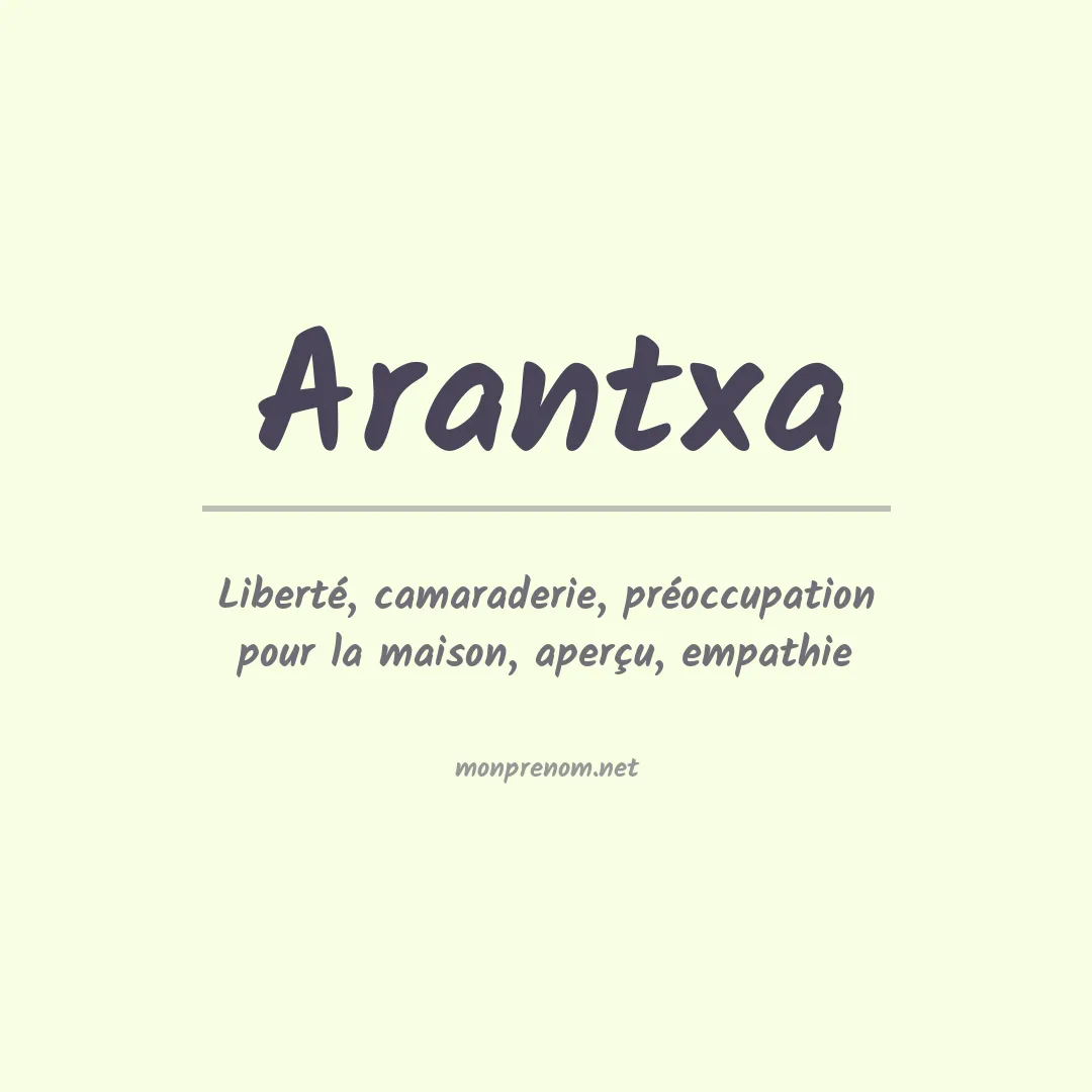 Signification du Prénom Arantxa