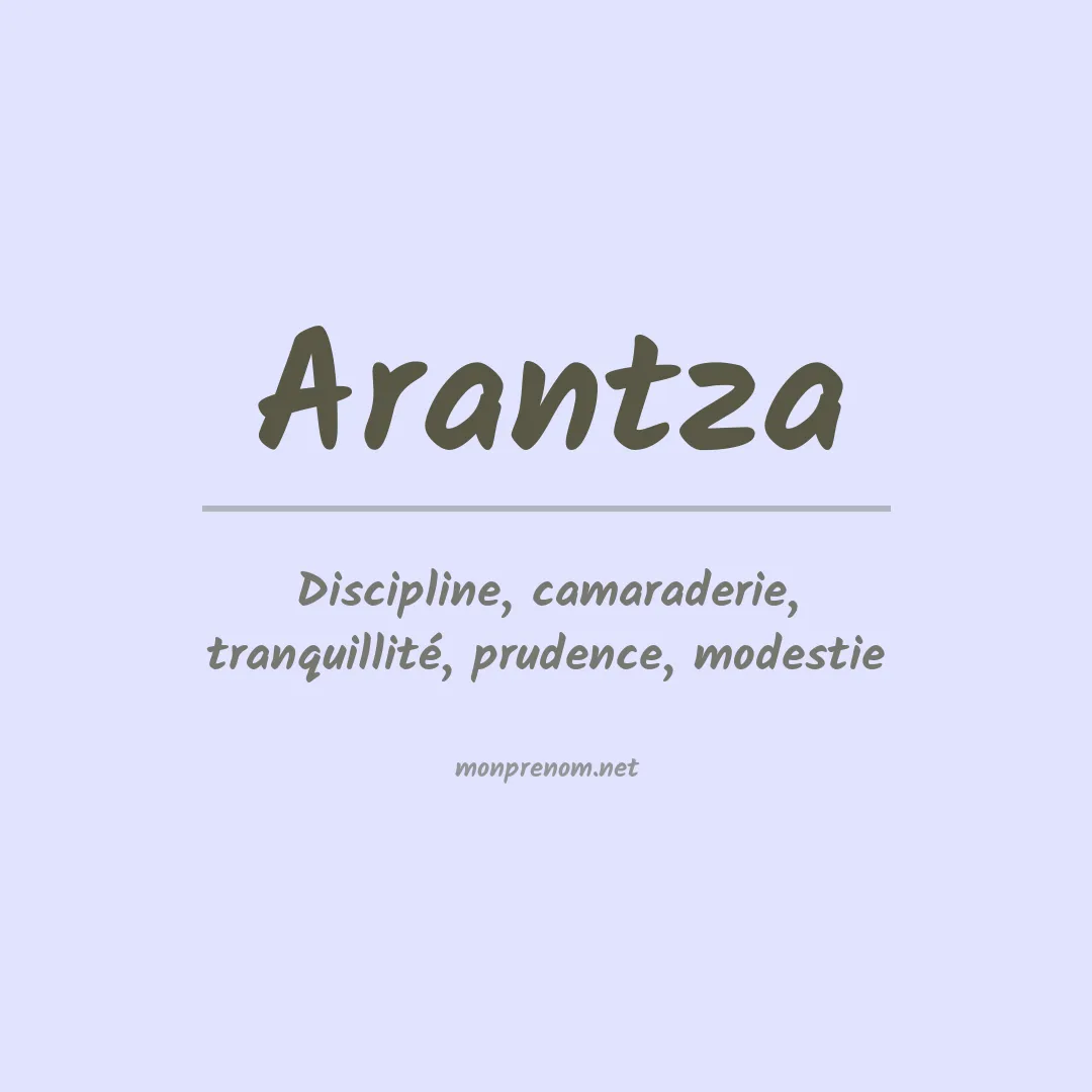 Signification du Prénom Arantza Signification du Prénom Arantza