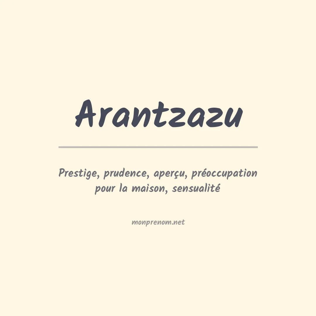 Signification du Prénom Arantzazu Signification du Prénom Arantzazu