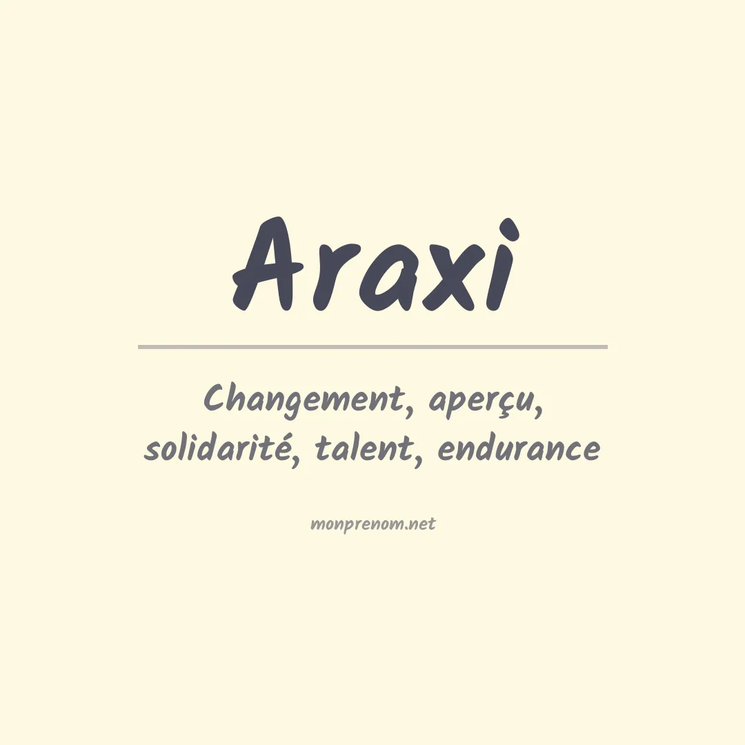 Signification du Prénom Araxi Signification du Prénom Araxi