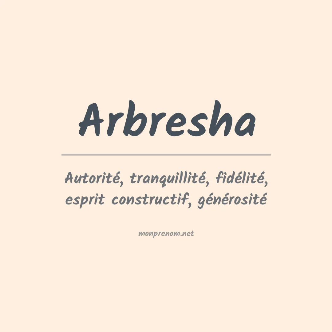 Signification du Prénom Arbresha Signification du Prénom Arbresha