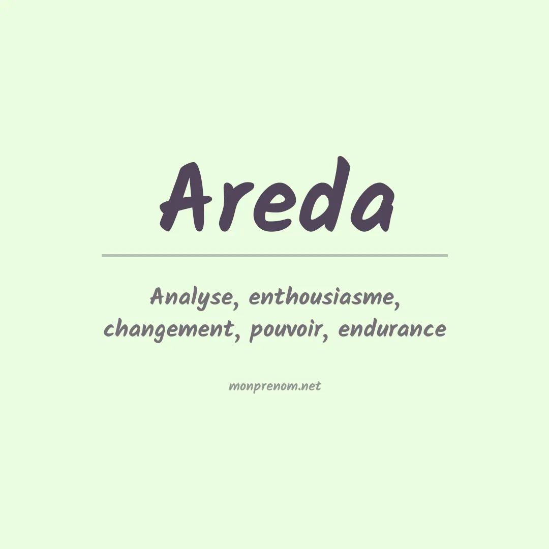Signification du Prénom Areda Signification du Prénom Areda