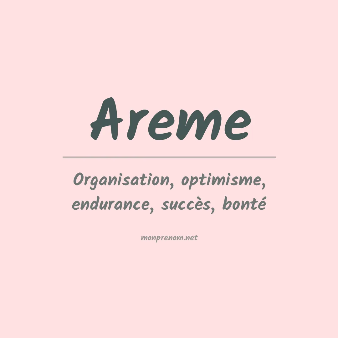 Signification du Prénom Areme Signification du Prénom Areme