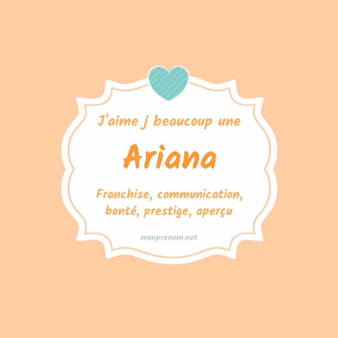 j'aime beaucoup Ariana