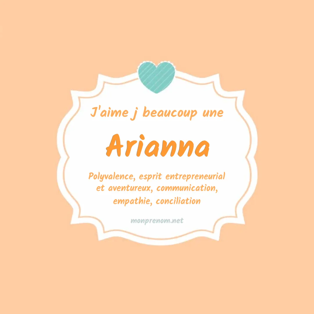 j'aime beaucoup Arianna