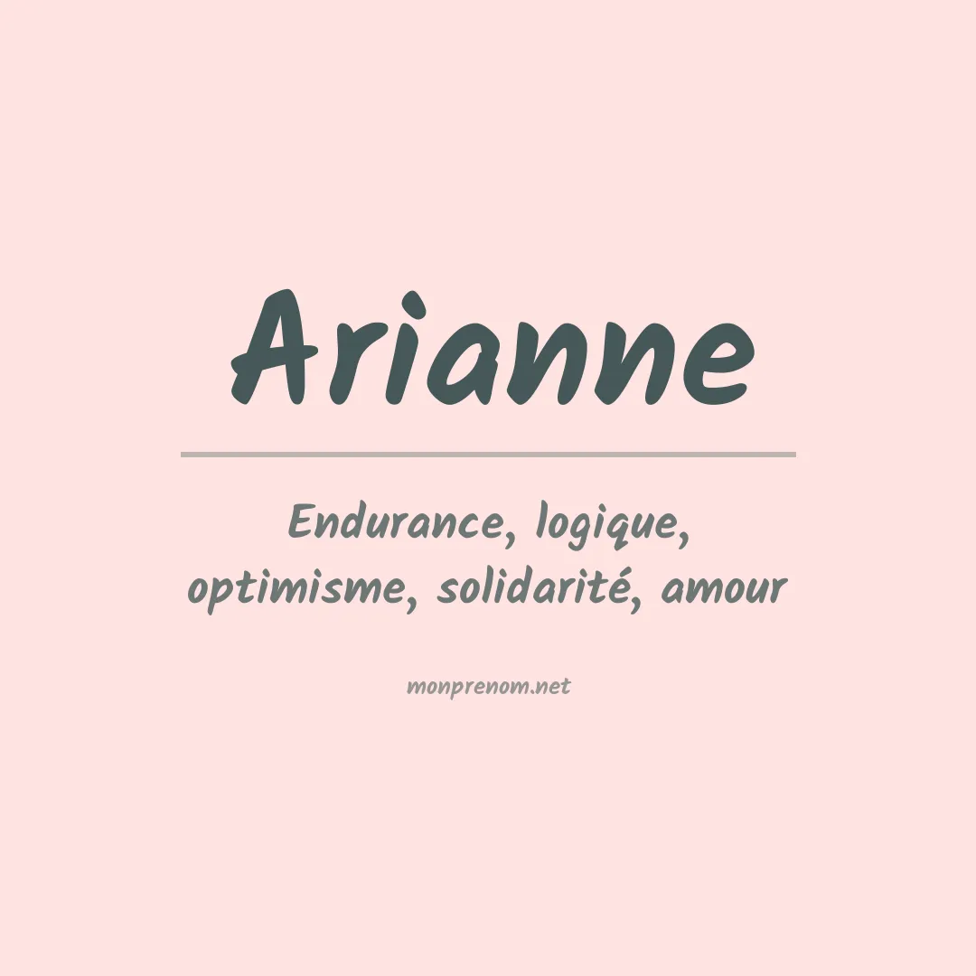 Signification du Prénom Arianne