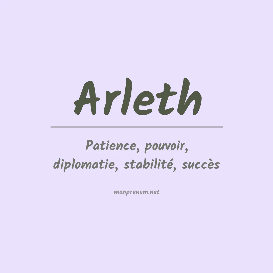 Signification du Prénom Arleth