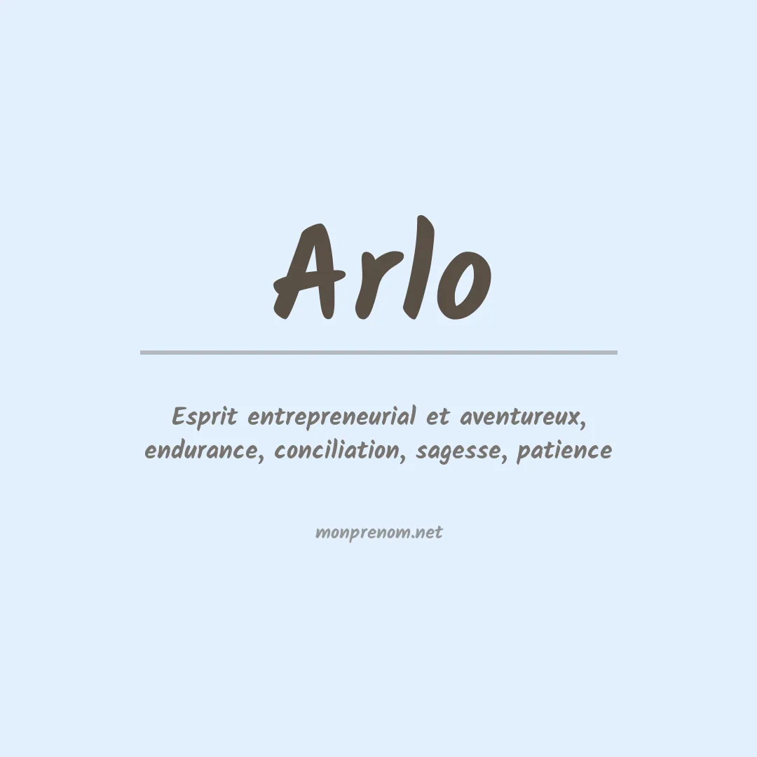 Signification du Prénom Arlo