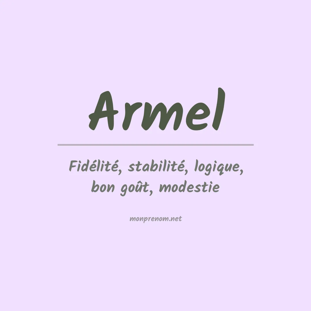 Signification du Prénom Armel