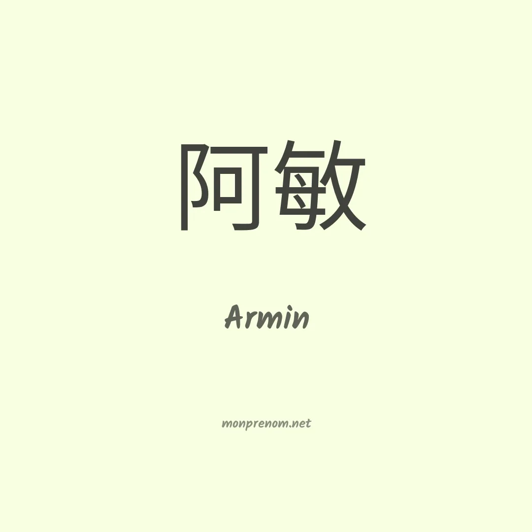 Armin en chino