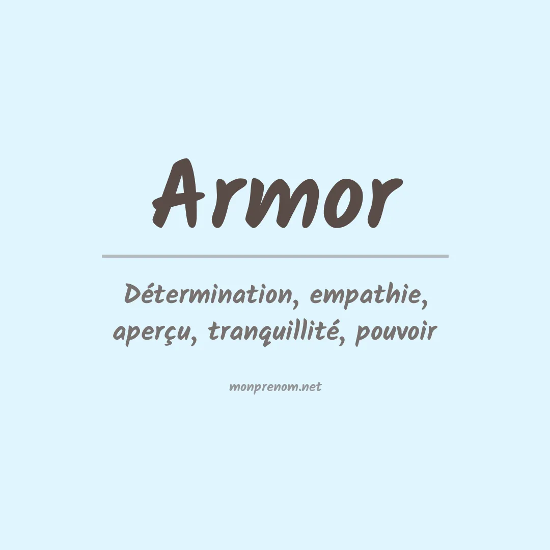 Signification du Prénom Armor