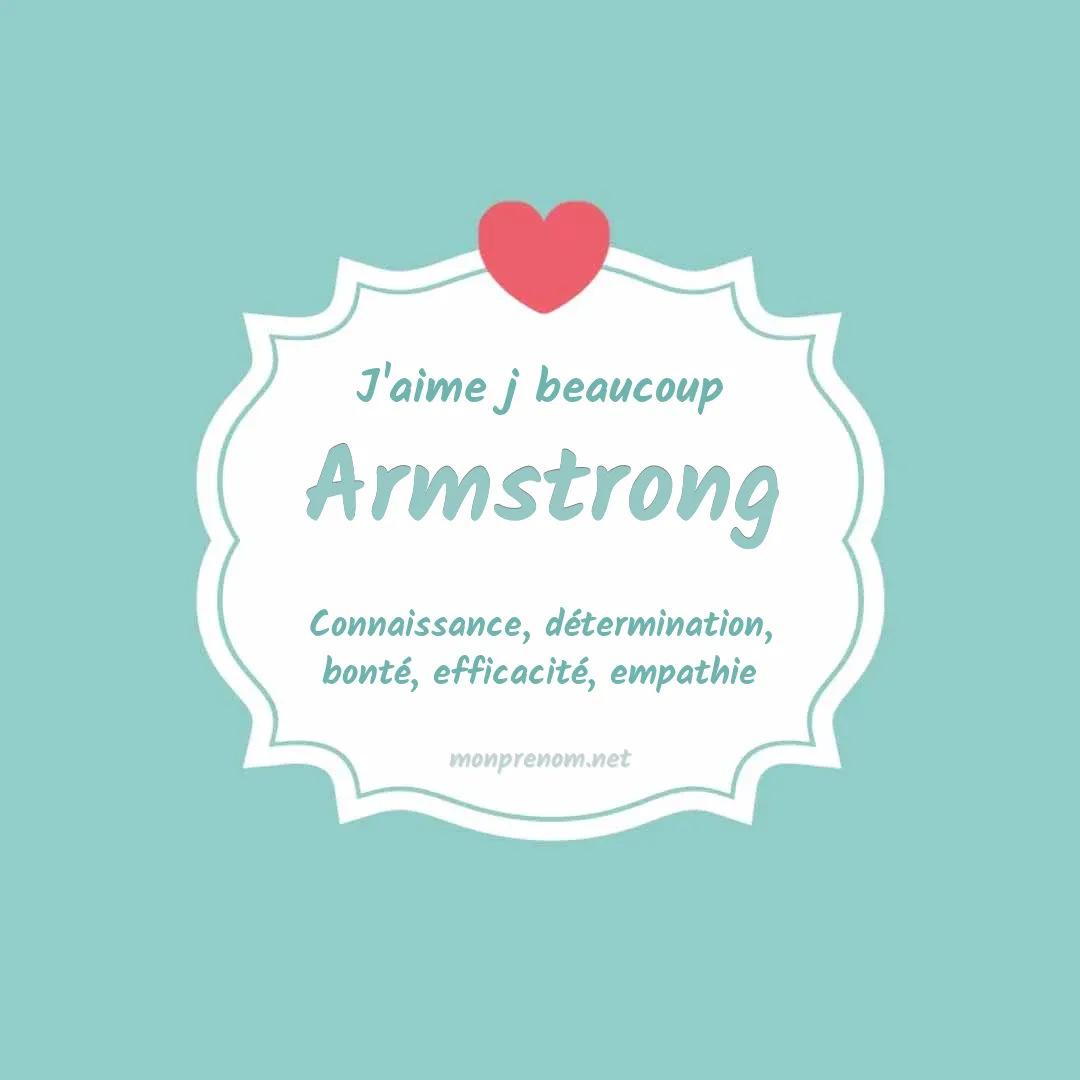 j'aime beaucoup Armstrong
