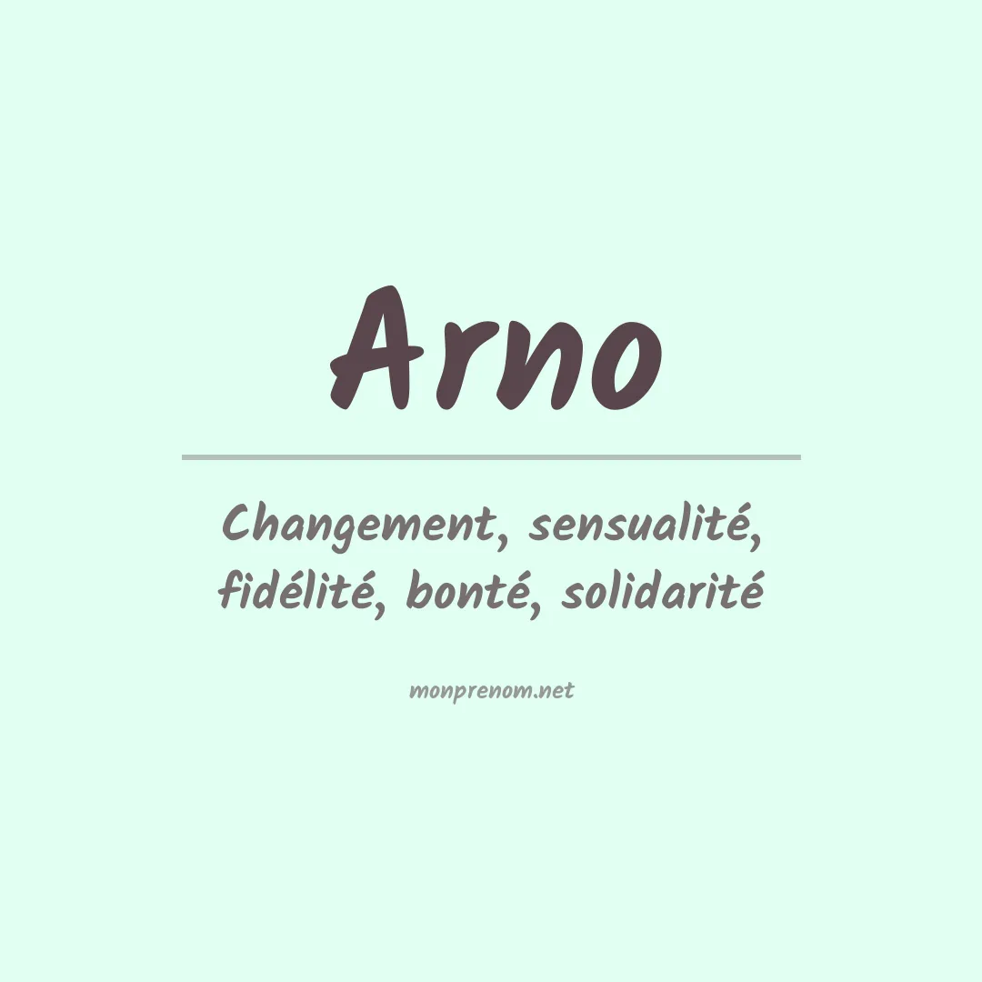 Signification du Prénom Arno