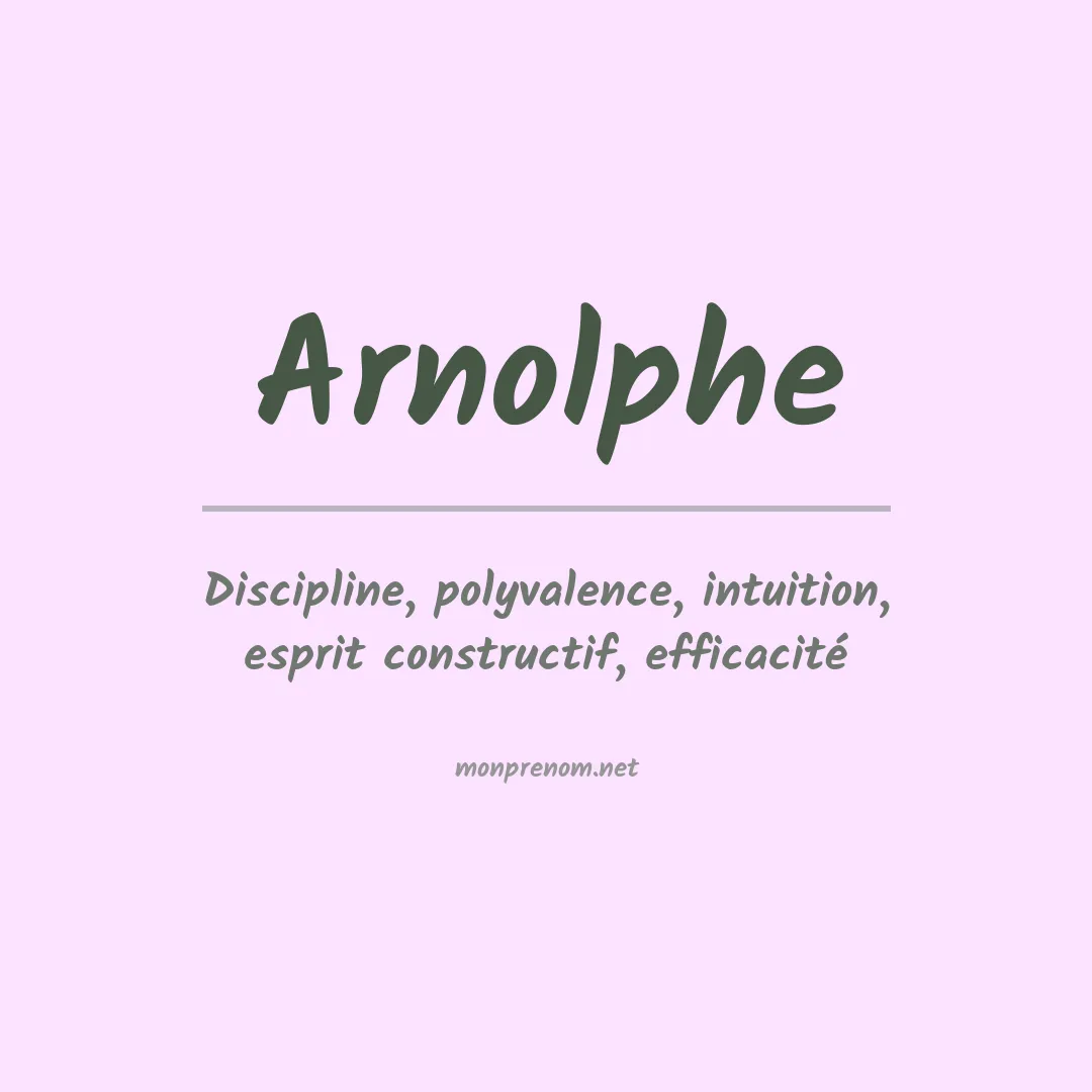 Signification du Prénom Arnolphe Signification du Prénom Arnolphe