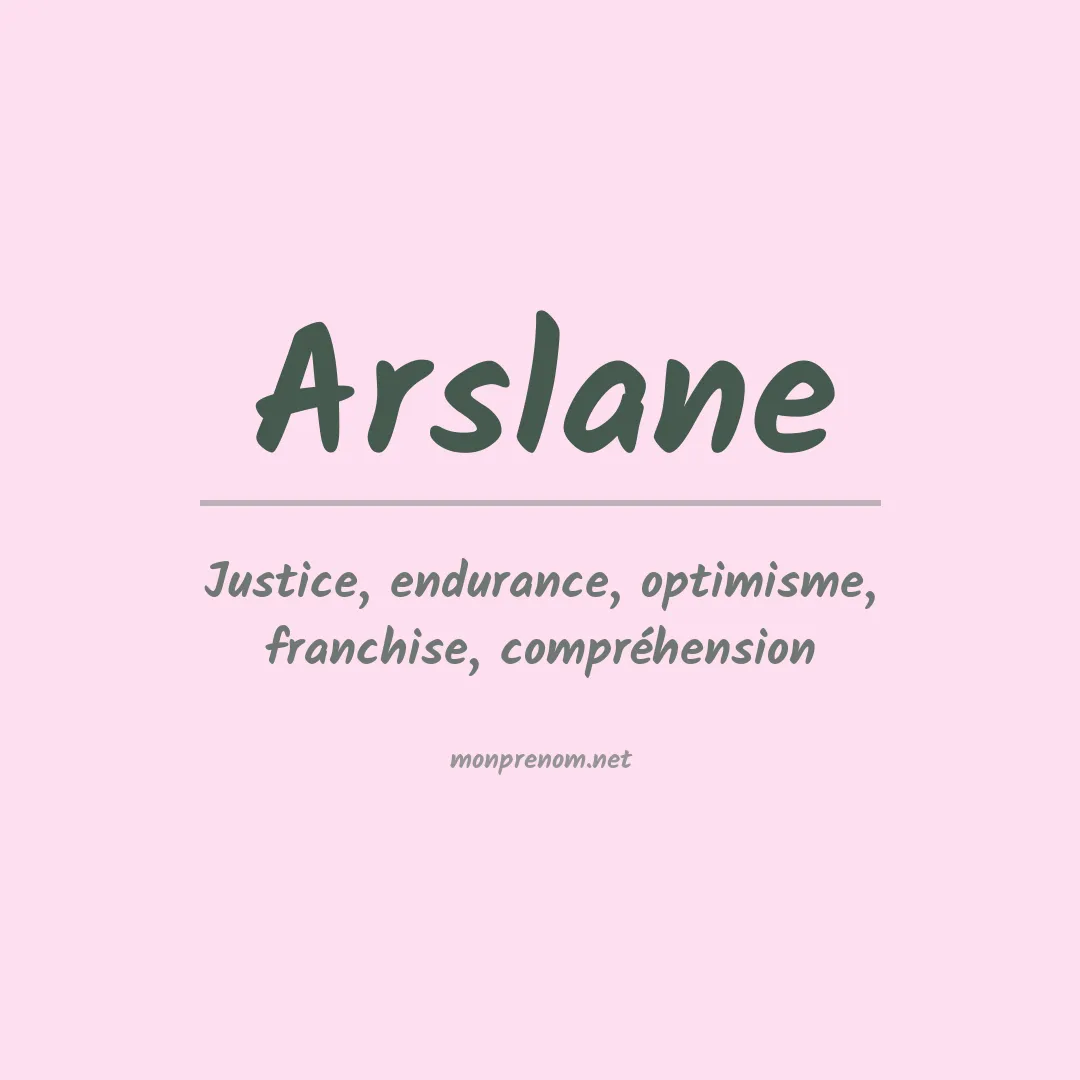 Signification du Prénom Arslane Signification du Prénom Arslane