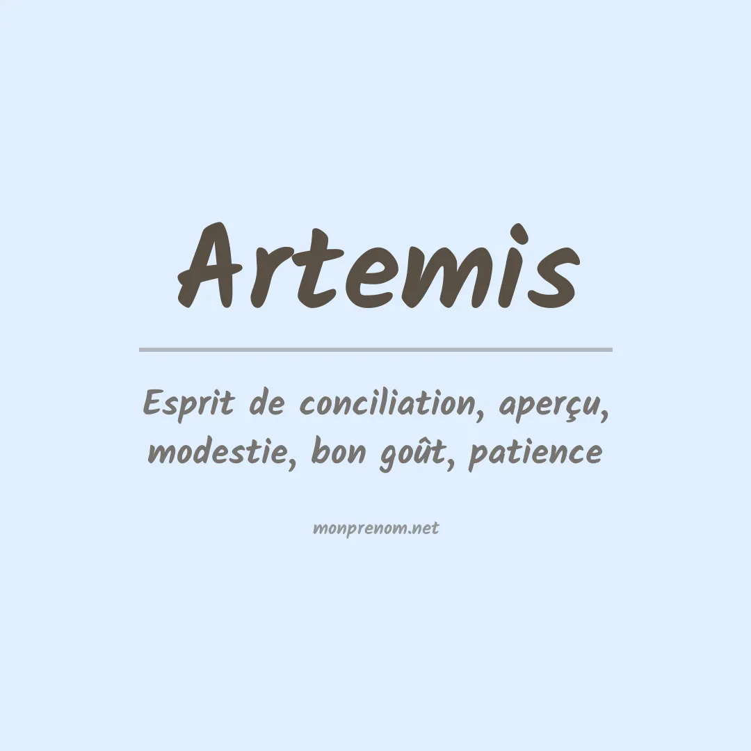 Signification du Prénom Artemis