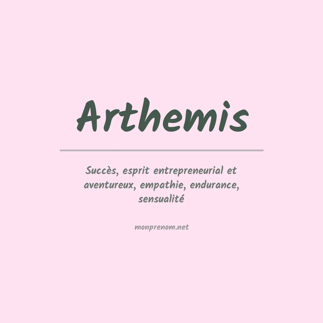 Signification du Prénom Arthemis Signification du Prénom Arthemis