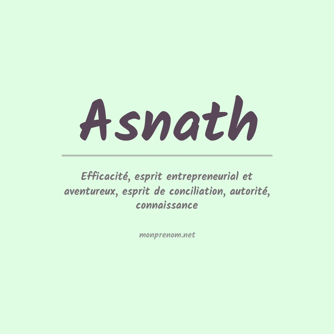 Signification du Prénom Asnath Signification du Prénom Asnath