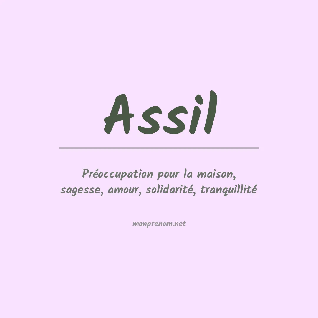 Signification du Prénom Assil Signification du Prénom Assil
